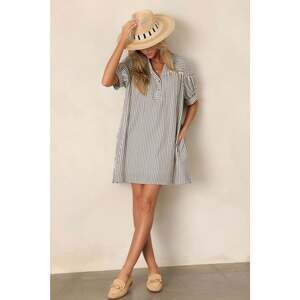 Red Dress Boutique Bitter Sweet Symphony Navy Stripe Mini Dress